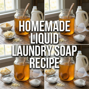 Homemade Liquid Laundry Soap Recipe