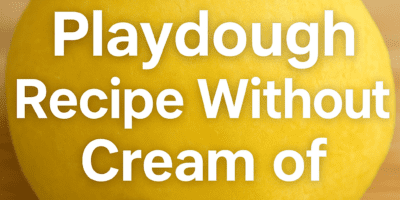 Homemade Playdough Recipe Without Cream of Tartar