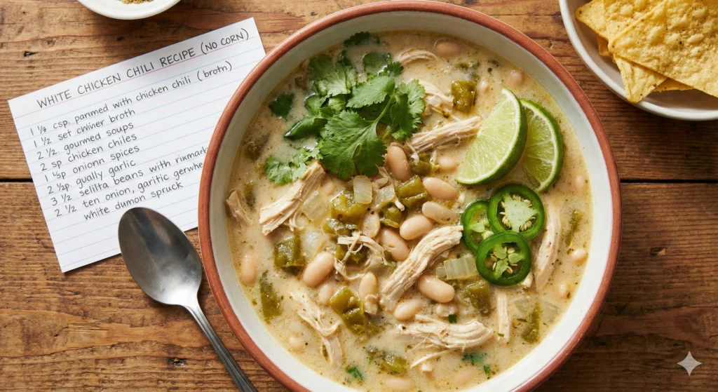 White Chicken Chili Recipe with Corn
