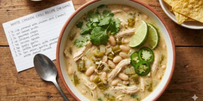 White Chicken Chili Recipe with Corn