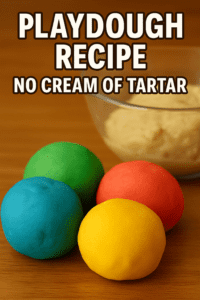Playdough Recipe No Cream of Tartar