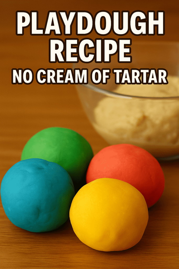 Playdough Recipe No Cream of Tartar